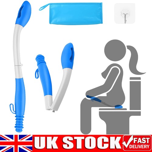 Long reach wipe toilet - long, tissue