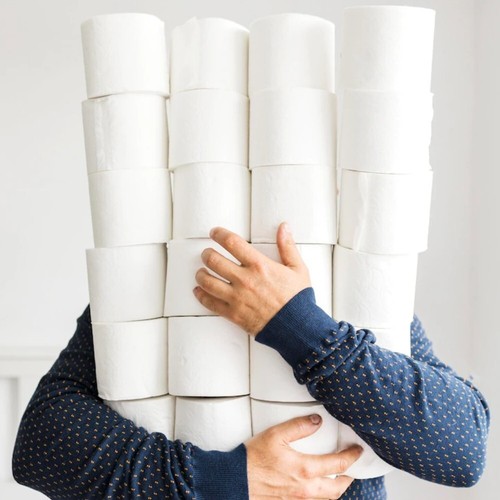 Tissue toilet rolls - toilet,
