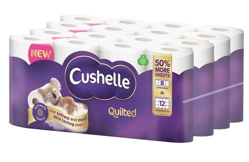 Cushelle quilted ply toilet - quilted,