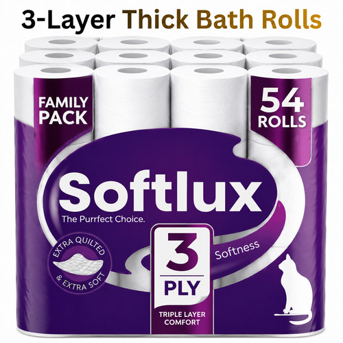 Ply toilet rolls - rolls, luxury