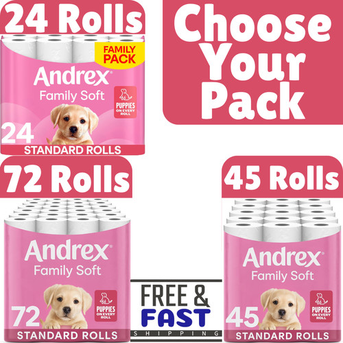 Andrex family soft toilet - family,