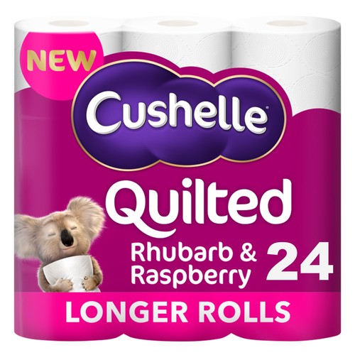 Cushelle quilted raspberry - quilted,