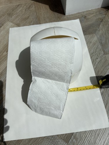 White plastic toilet roll - toilet,