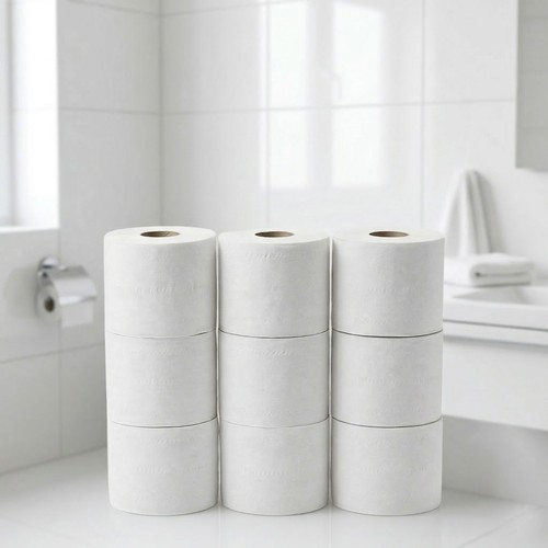 Soft white toilet - toilet, tissue