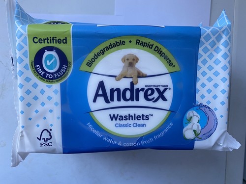 Andrex washlets flushable - washlets,