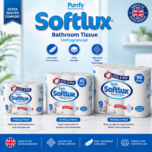 New softlux 3ply - new, toilet